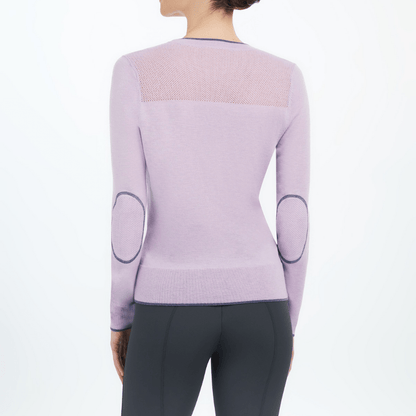 Lavender Elbow Patch Sweater