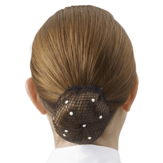 Crystal Bun Hair Net - Pearls
