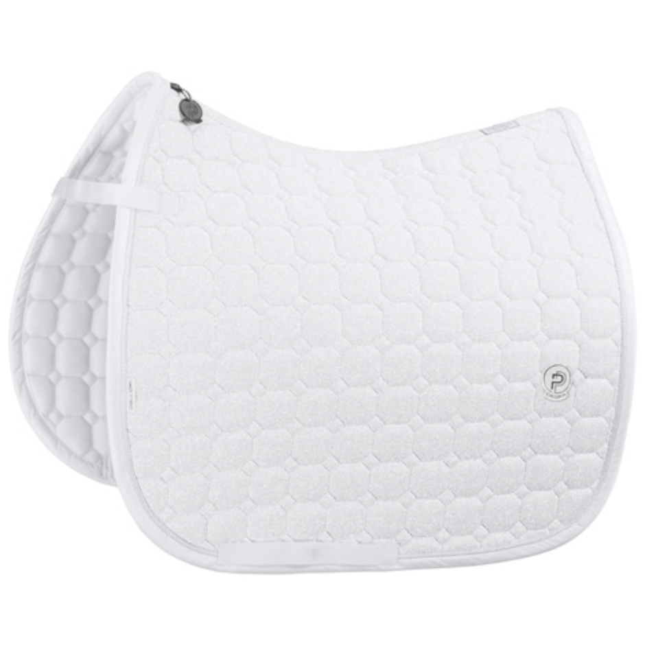 Eskadron Glitter Cotton Dressage Pad- White