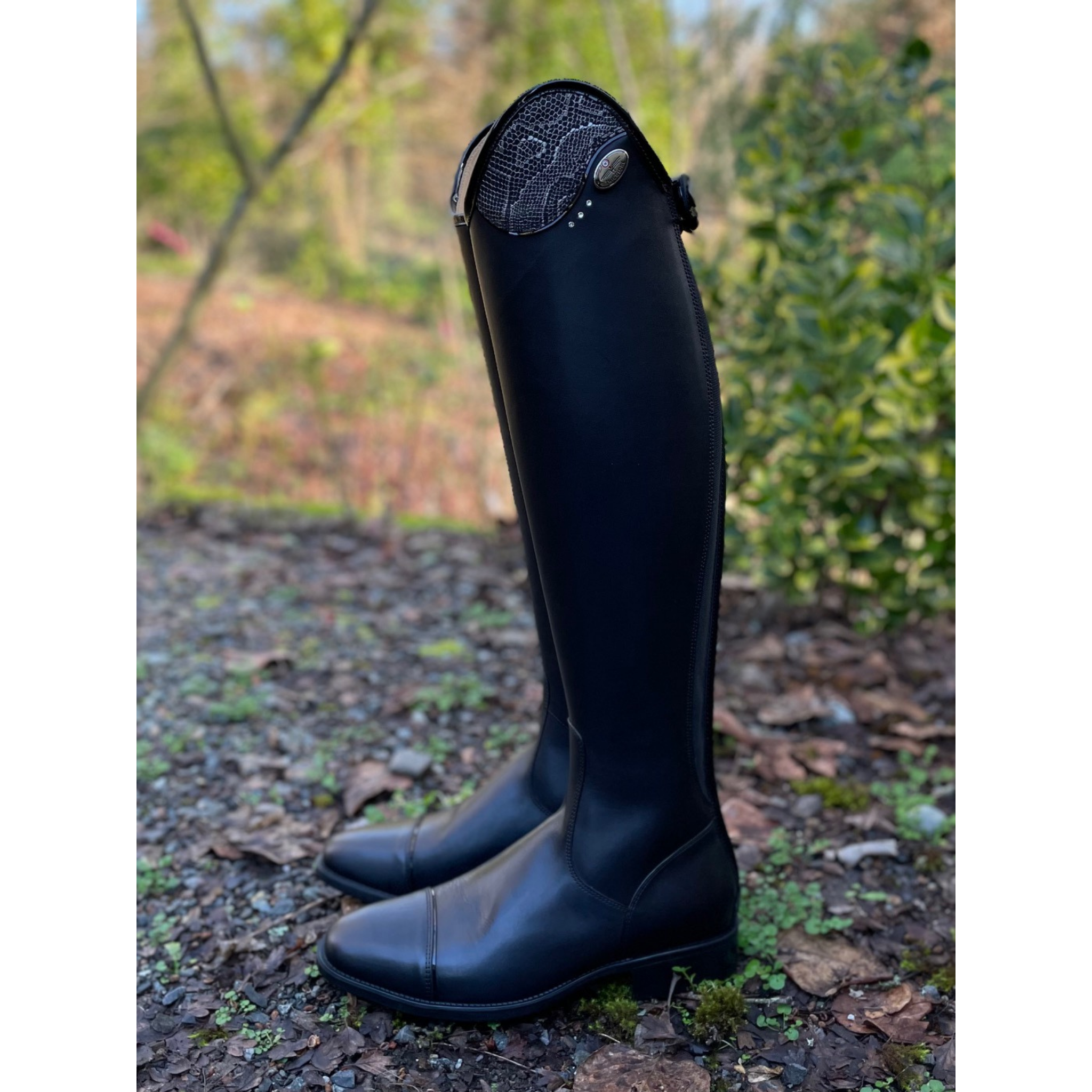 DeNiro Tricolore Salentino Dress Boot - Black with Regal Silver