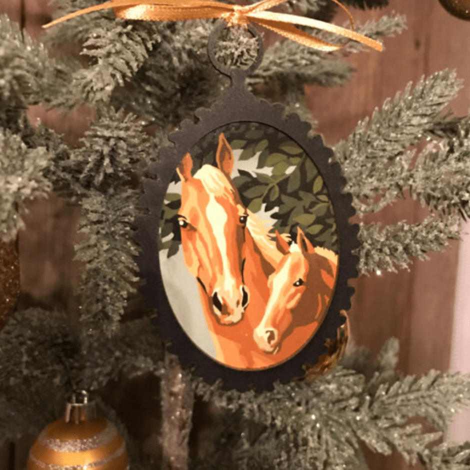 Paint By Number Horse Ornaments - Set of 5