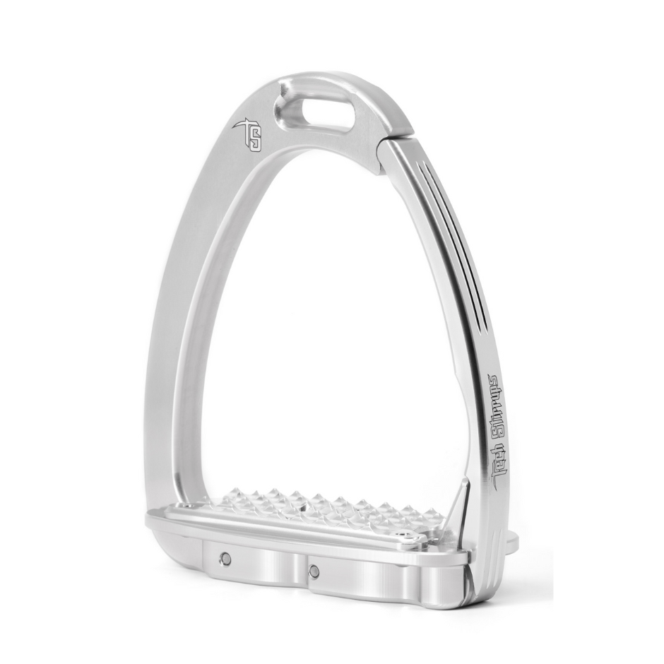 Tech Venice Dressage Sloped Stirrups - Silver