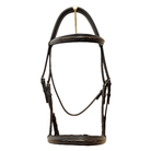 Ovation Fancy Stitch Padded Bridle - 5/8" - Dark Brown