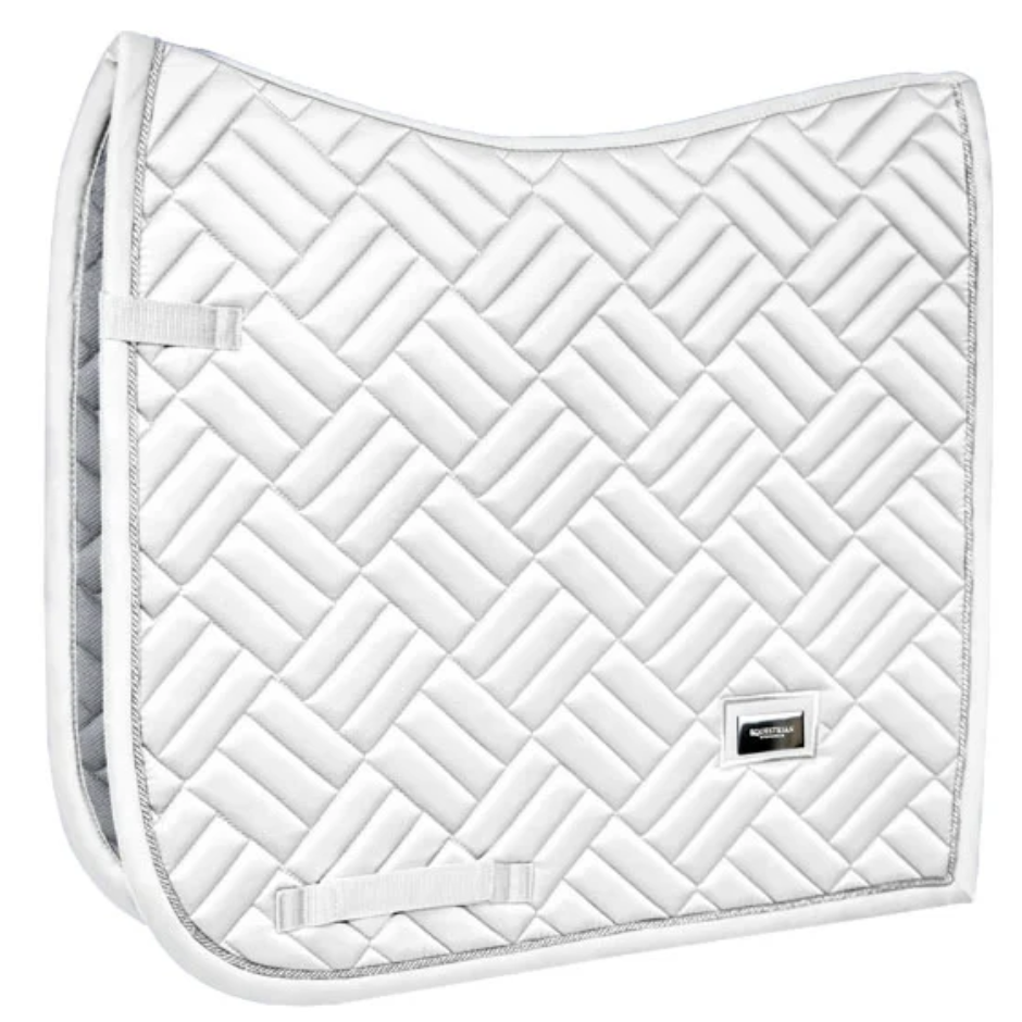 Equestrian Stockholm Dressage Pad - White on White Perfection