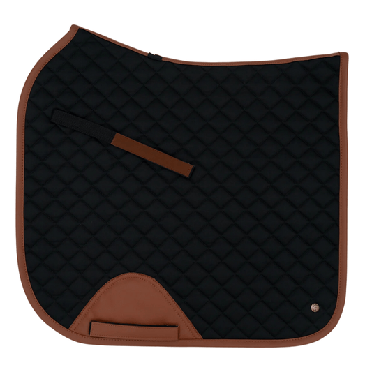 Sixteen Cypress Dressage Pad - Black Cognac