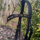 Otto Schumacher Elegant Snaffle Bridle with Patent Leo Caveson