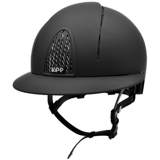 KEP Smart Helmet - Black Wide Polo Brim