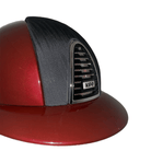 Custom KEP Cromo 2.0 - Red Polish with Black Vesna Inserts Wide Brim