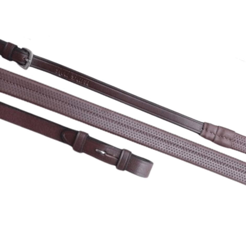 Red Barn Rubber Reins with Hook Studs