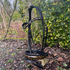 Otto Schumacher Elegant Snaffle Bridle with Patent Leo Caveson