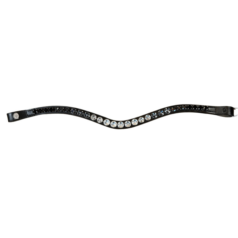 Otto Schumacher Focus Browband - Crystal Shade - Horse