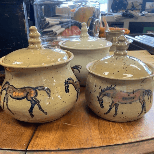 Clay Pottery Medium Jars by Susie Potter