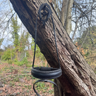 Otto Schumacher MFG Snaffle Caveson in Croc Blue with Fineline