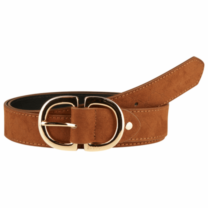 Eskadron Faux Leather Belt - Almond