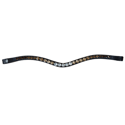 Otto Schumacher Focus Browband - Brown Shade - Horse