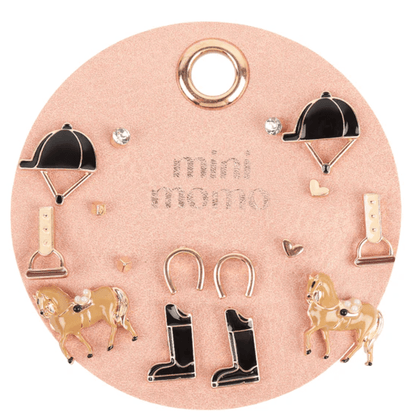 Assorted Equestrian Stud Earings Set