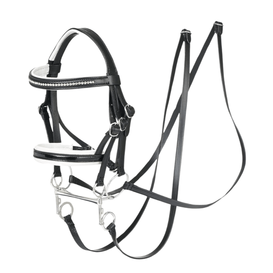 LeMieux Hobby Horse Double Bridle - Black