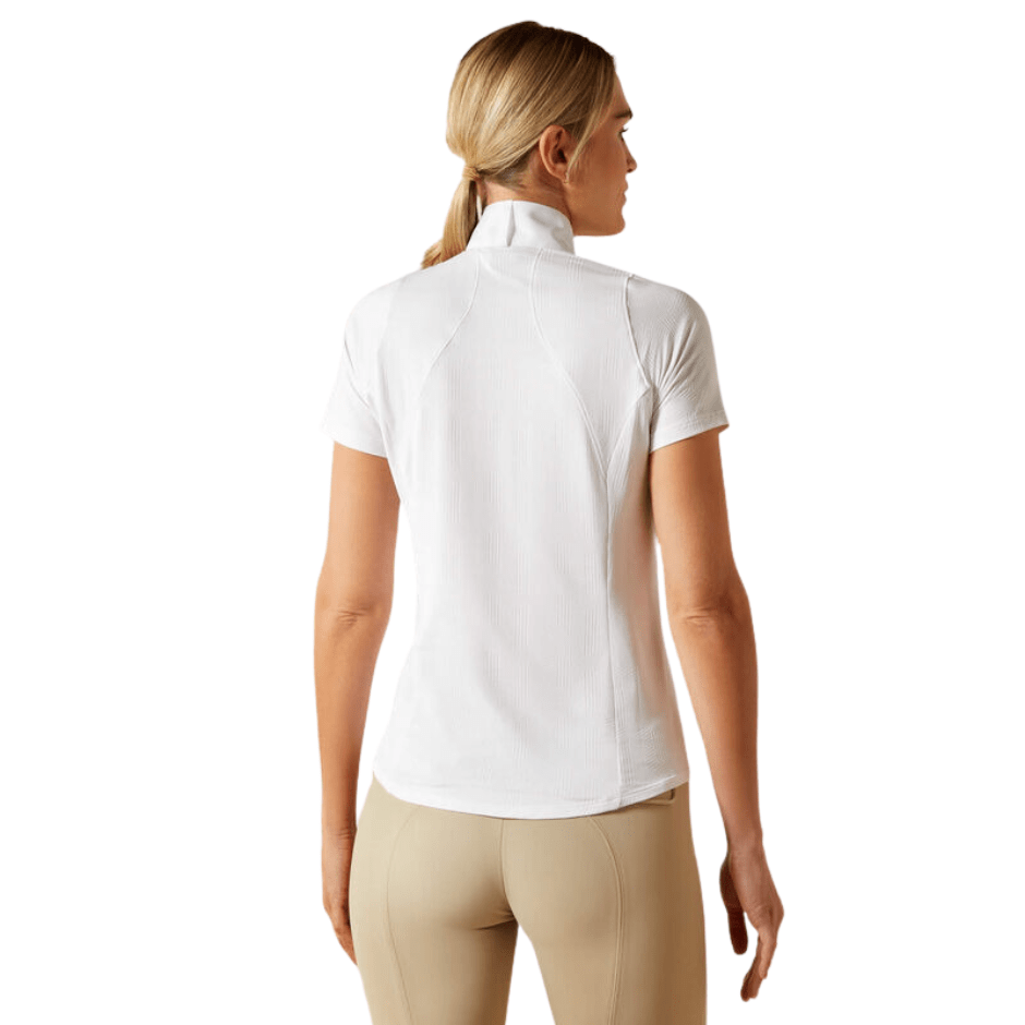 Ariat Luxe 2.0 Short Sleeve Show Shirt - White