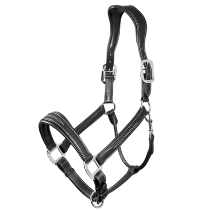 LeMieux Stitched Leather Halter - Black