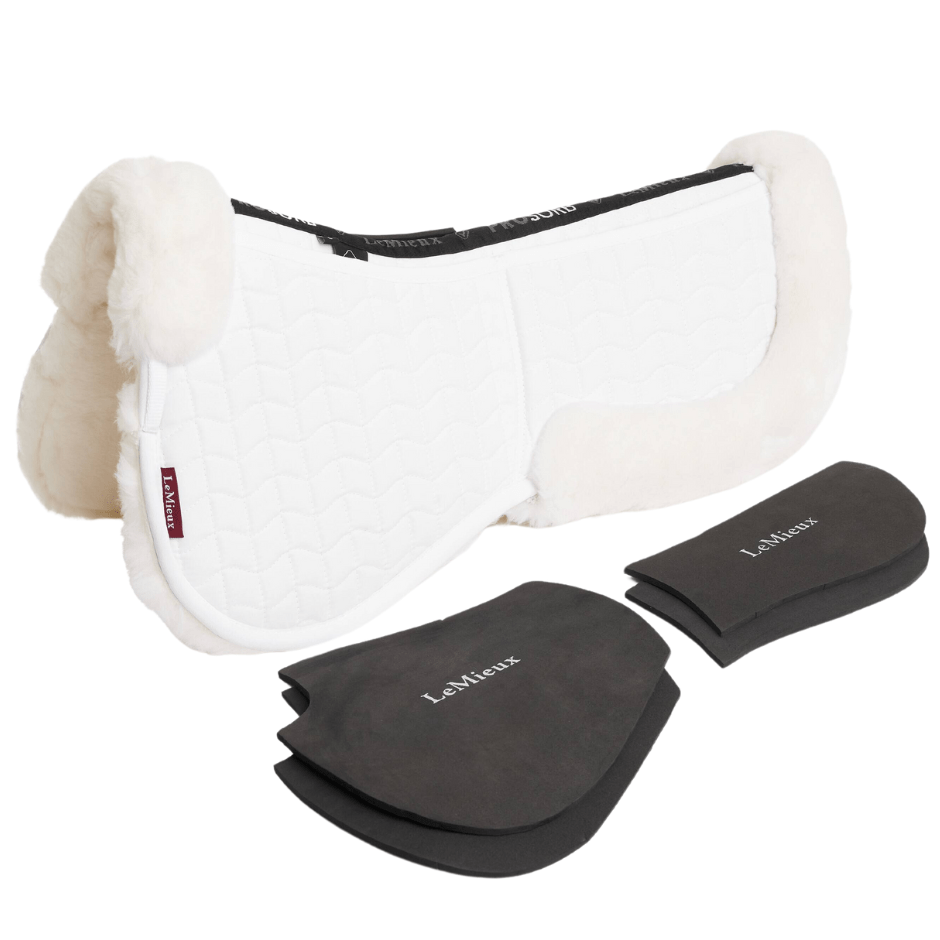 LeMieux Merino Two Pocket Half Pad - White