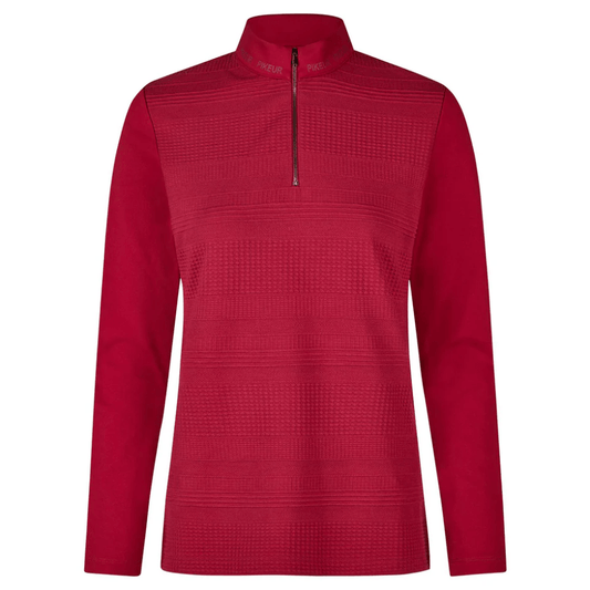 Pikeur Regina Structured Long Sleeve Shirt - Red