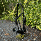 Otto Schumacher Elegant Rolled Double Bridle with Halo Browband