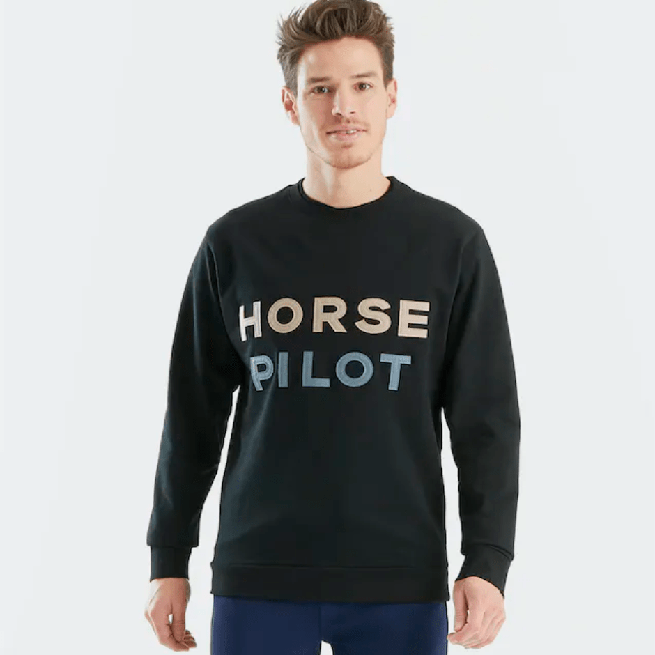 Horse Pilot Men's Team Sweatshirt - Black