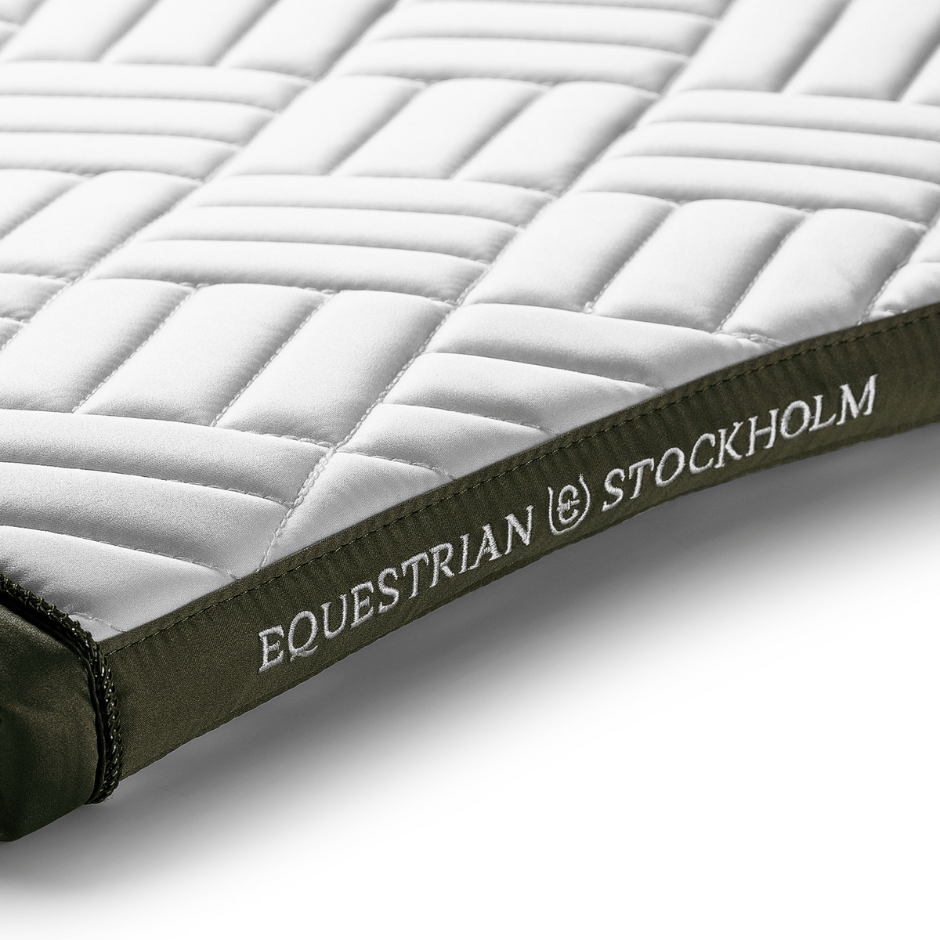 Equestrian Stockholm Dressage Pad - White Striking Valley Cob