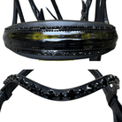 Otto Schumacher Elegant Rolled Double Bridle with Halo Browband