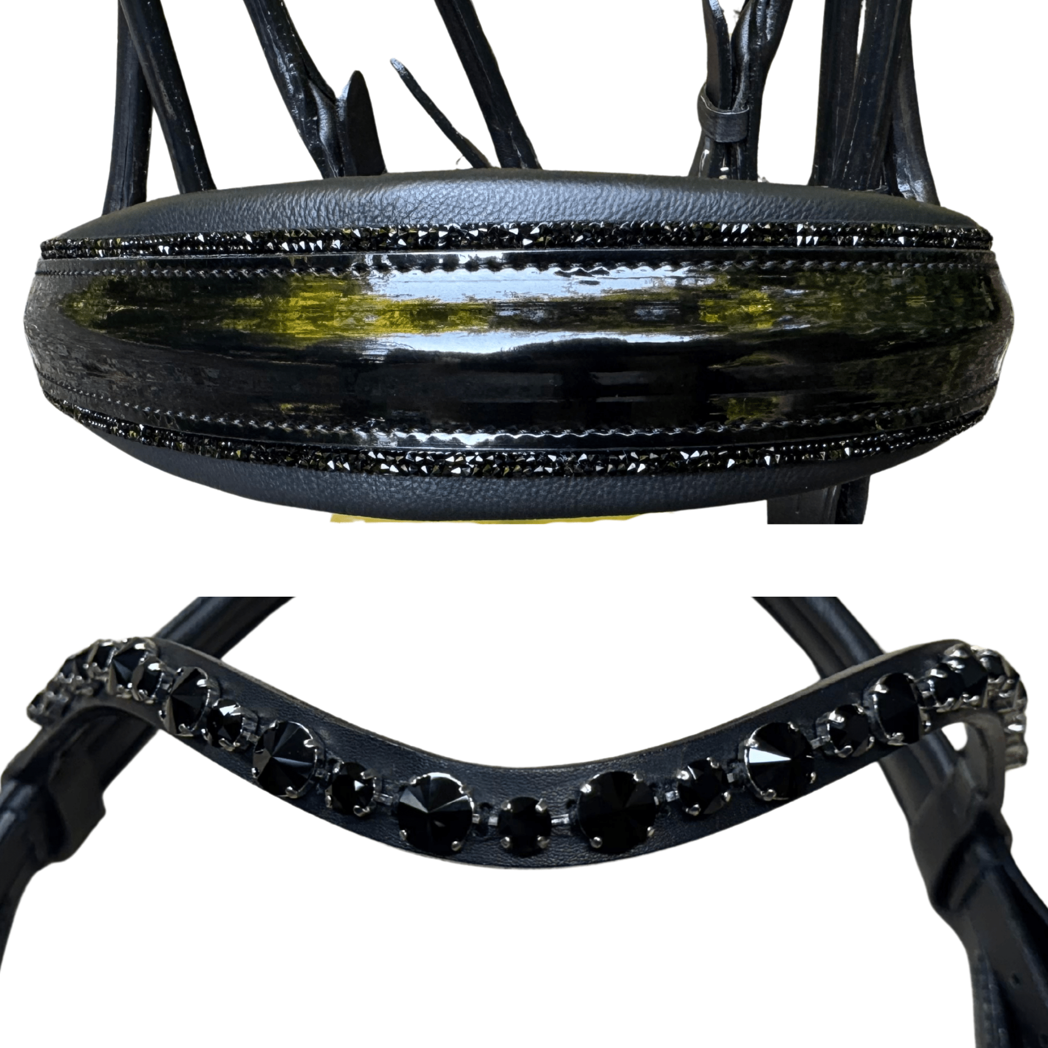 Otto Schumacher Elegant Rolled Double Bridle with Halo Browband