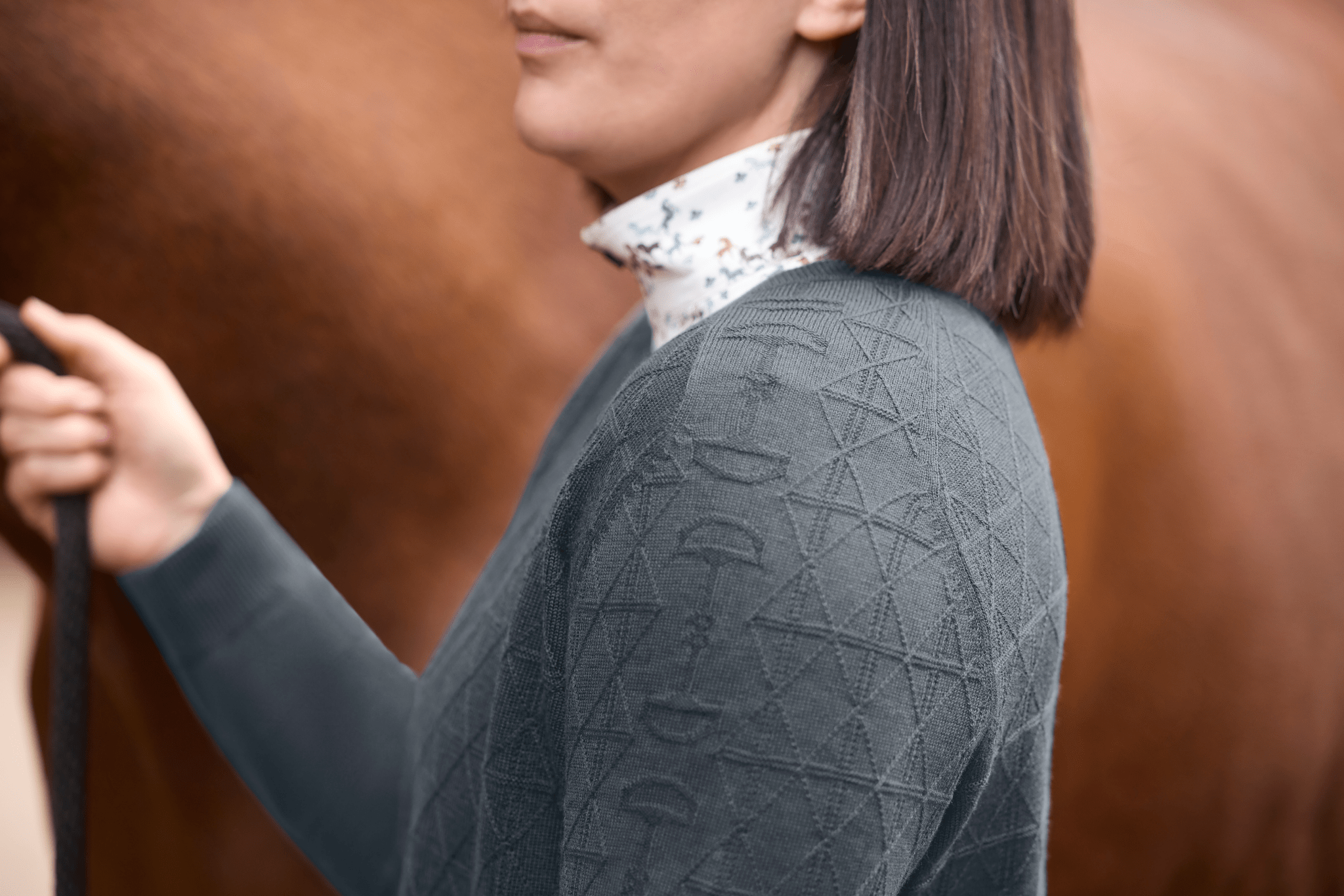 Kerrits Bit of Diamond Crew Neck Sweater