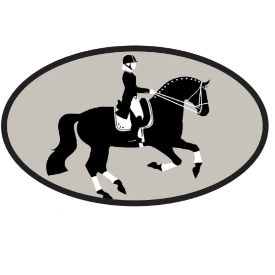 Equestrian Horse Sticker - Dressage Horse