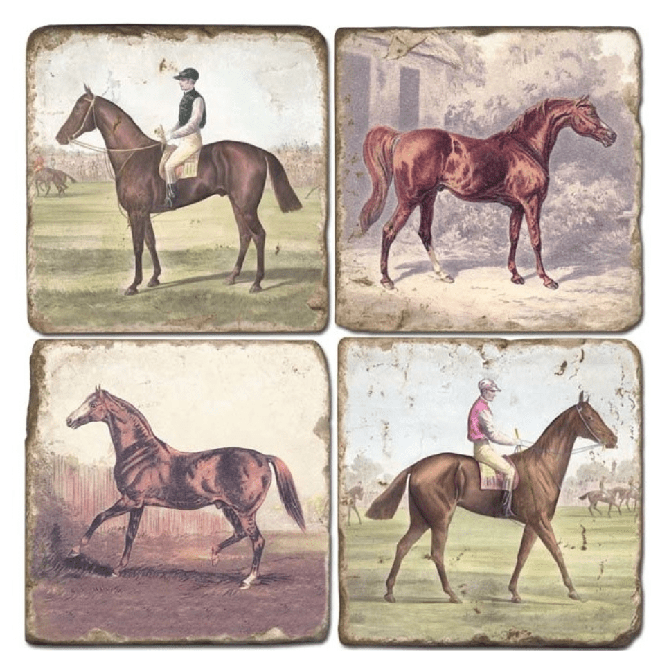 Horse In Profile Coasters - Set of 4