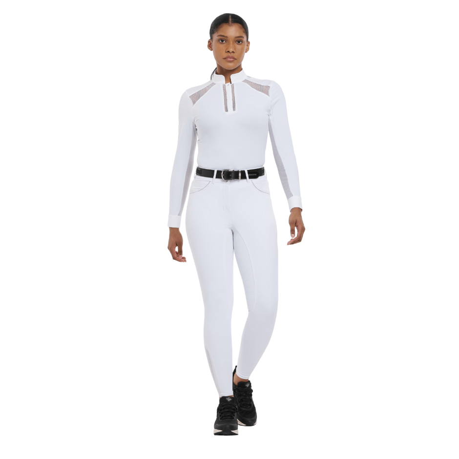 LeMieux Victoria Silicone Full Seat Breech - White