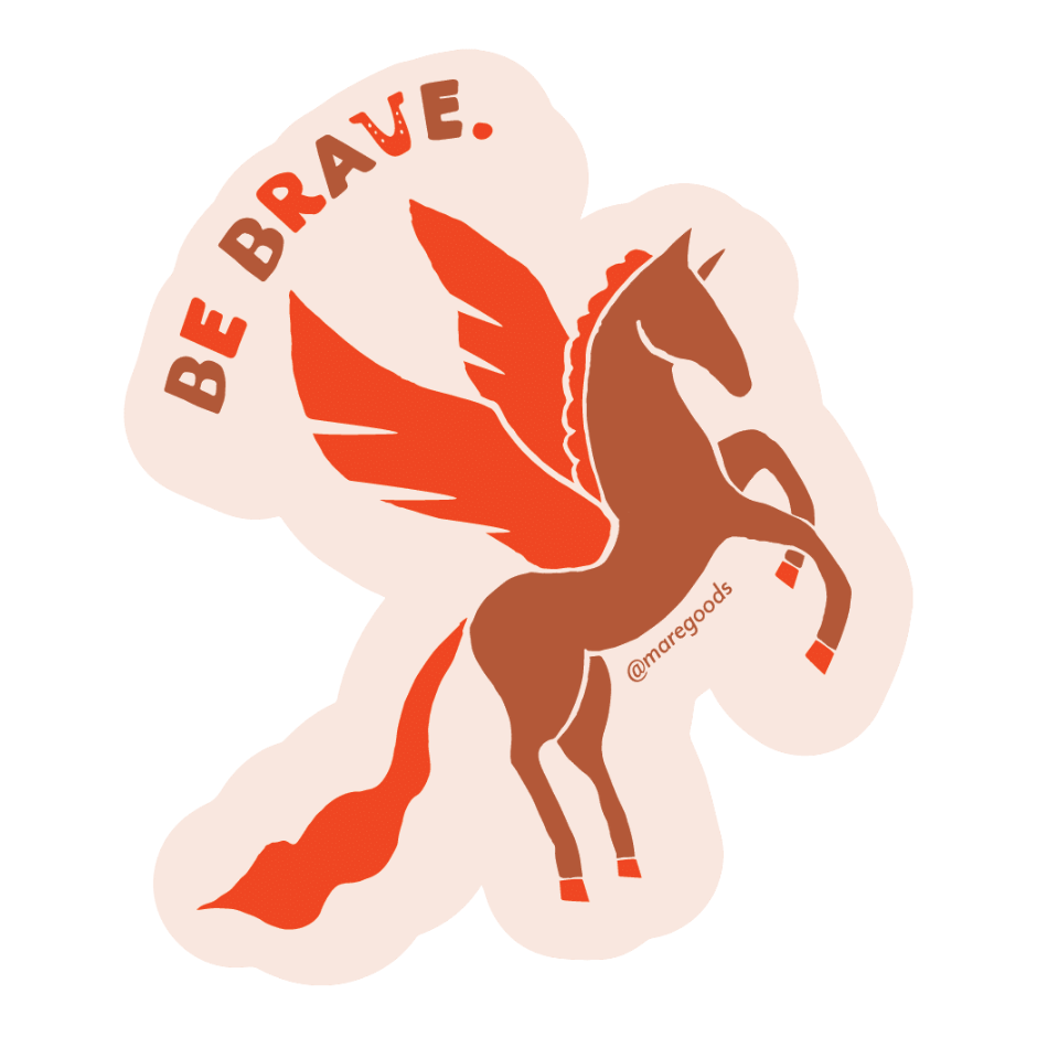 Mare Modern Goods Brave Pegasus Sticker