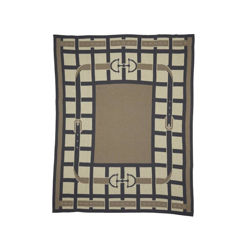 In2Green Equestrian Lattice Blanket - Grey