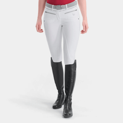 Horse Pilot X-Balance Womens Knee Grip Breech - White