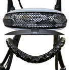 Otto Schumacher Tokyo Snaffle Silver Padding Shiny Snake Grey