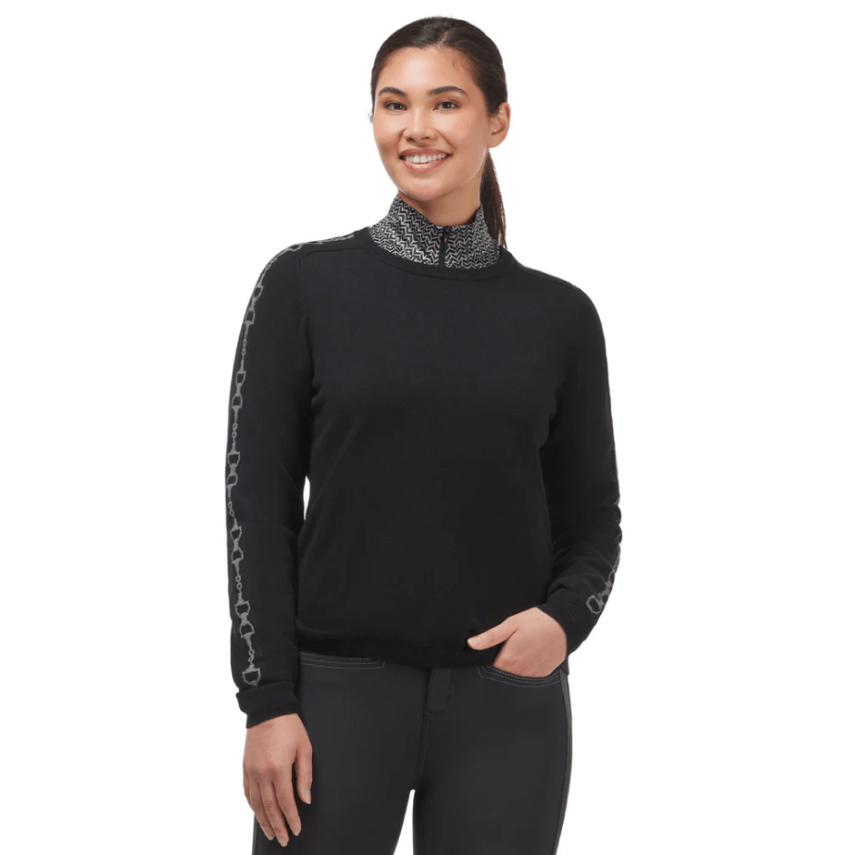 Snaffle Bits Sweater - Black/Sterling 