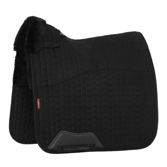 LeMieux Merino+ Half Lined Dressage Pad - Black