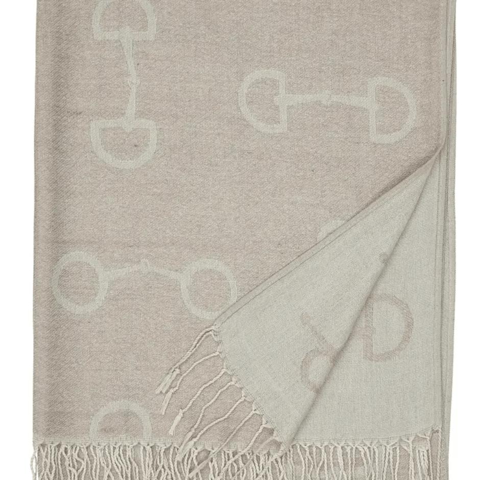 Snaffle Bit Pashina Scarf - Beige