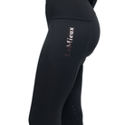 Black riding pants with 'LeMieux' branding on a white background