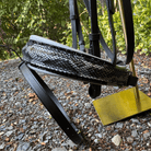 Otto Schumacher Tokyo Snaffle Silver Padding Shiny Snake Grey