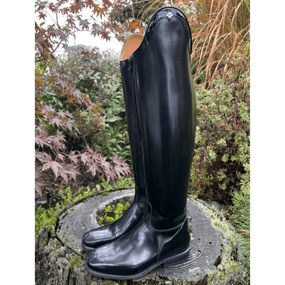 Custom DeNiro Raffaello Dressage Boot - Black Rondine Patent Comfort Edition