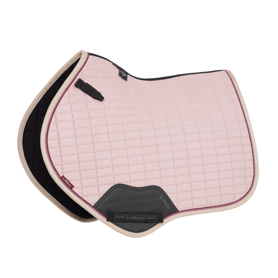 LeMieux Suede Close Contact Square Pad - Blossom