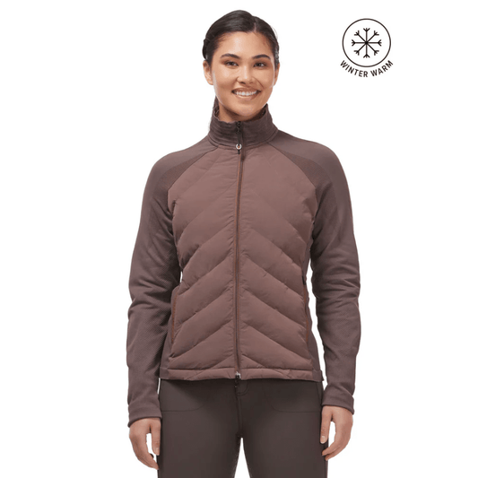 EquiTech Hybrid Quilted Riding Jacket - Mauve 