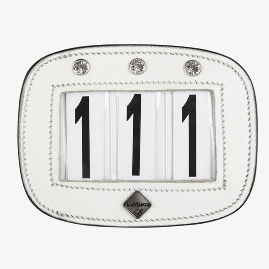 Lemieux Diamante Saddle Number Holder - White