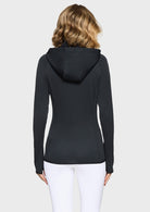 black sweatshirt with hood