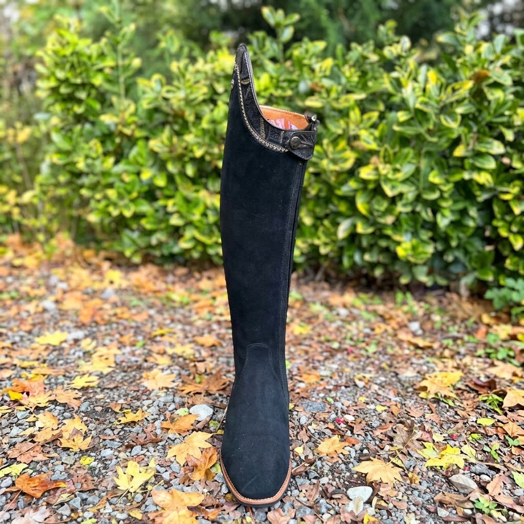DeNiro Bellini Dressage Boot - Camoscio with Festosa Papiro Top