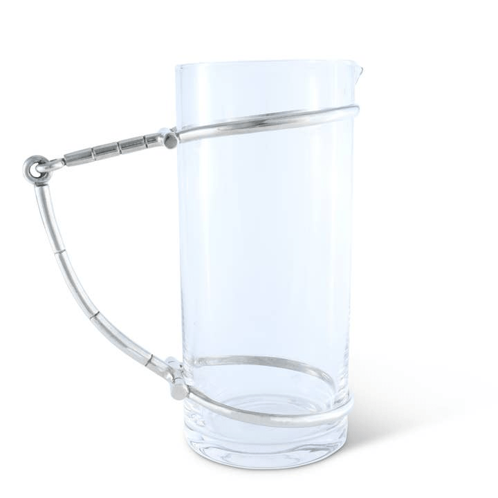 Horse Bit Glass Pitcher